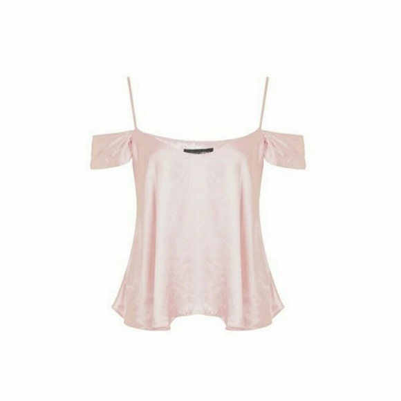 Topshop Tops - SALE*Topshop satin cold shoulder camisole 8 BNWT